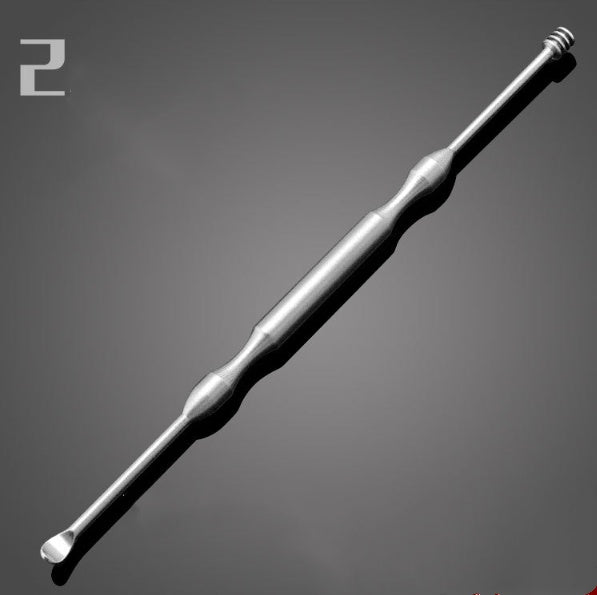 Stainless steel ear ear spoon to remove ear wax