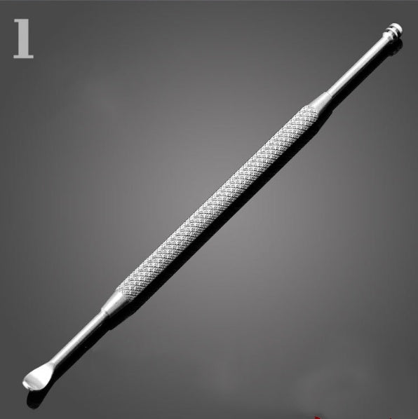 Stainless steel ear ear spoon to remove ear wax