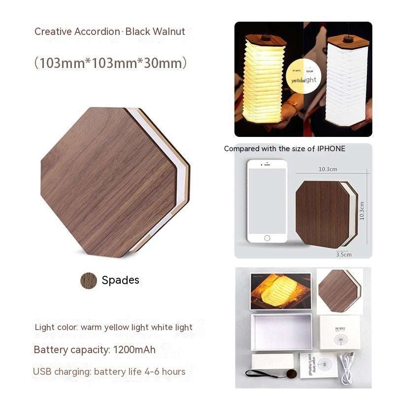 Led Portable Retro Rotating Lamp