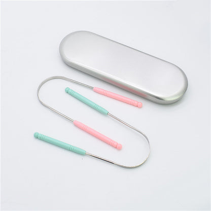 Stainless steel U- Shaped tongue cleaner