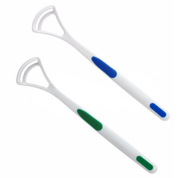 Plastic Tongue Scrapers for Bad Breath - 2 pack