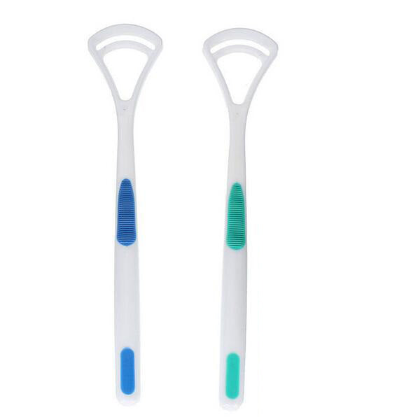 Plastic Tongue Scrapers for Bad Breath - 2 pack