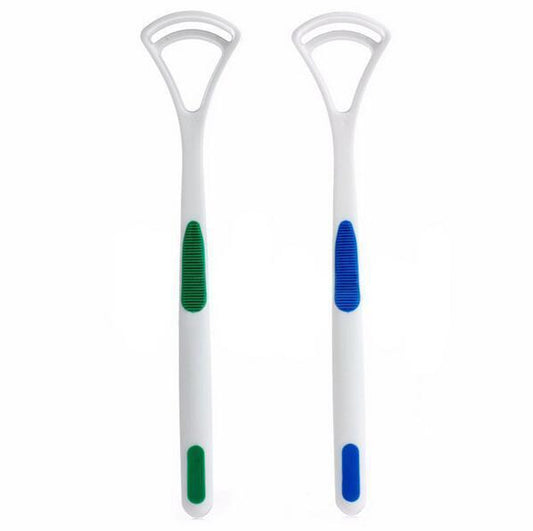 Plastic Tongue Scrapers for Bad Breath - 2 pack