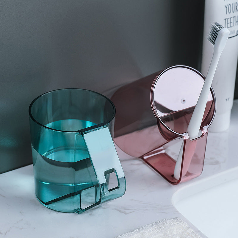 Household Simple Transparent Plastic Mouthwash Cup